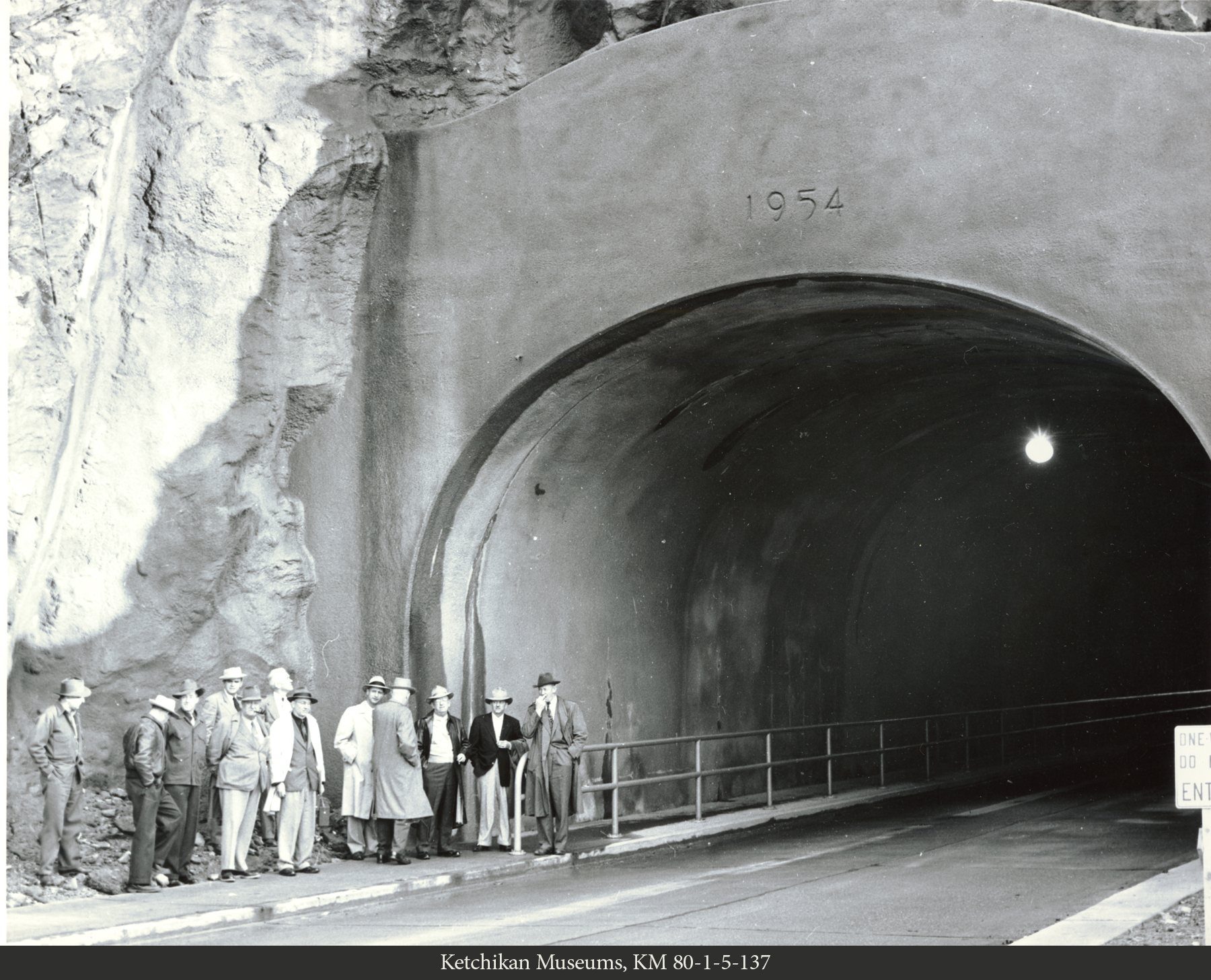 North portal the Ketchikan Tunnel at completion